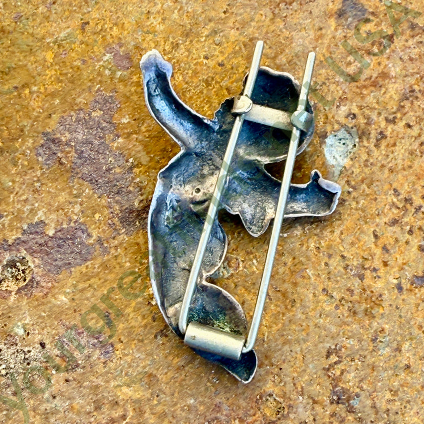 Vintage Hair Barrette Sterling Silver Cherub hair barrette