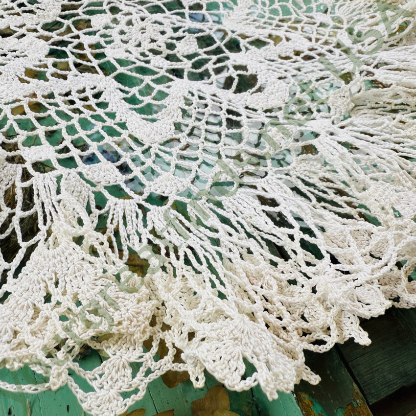 Vintage Hand Crochet Doily doily