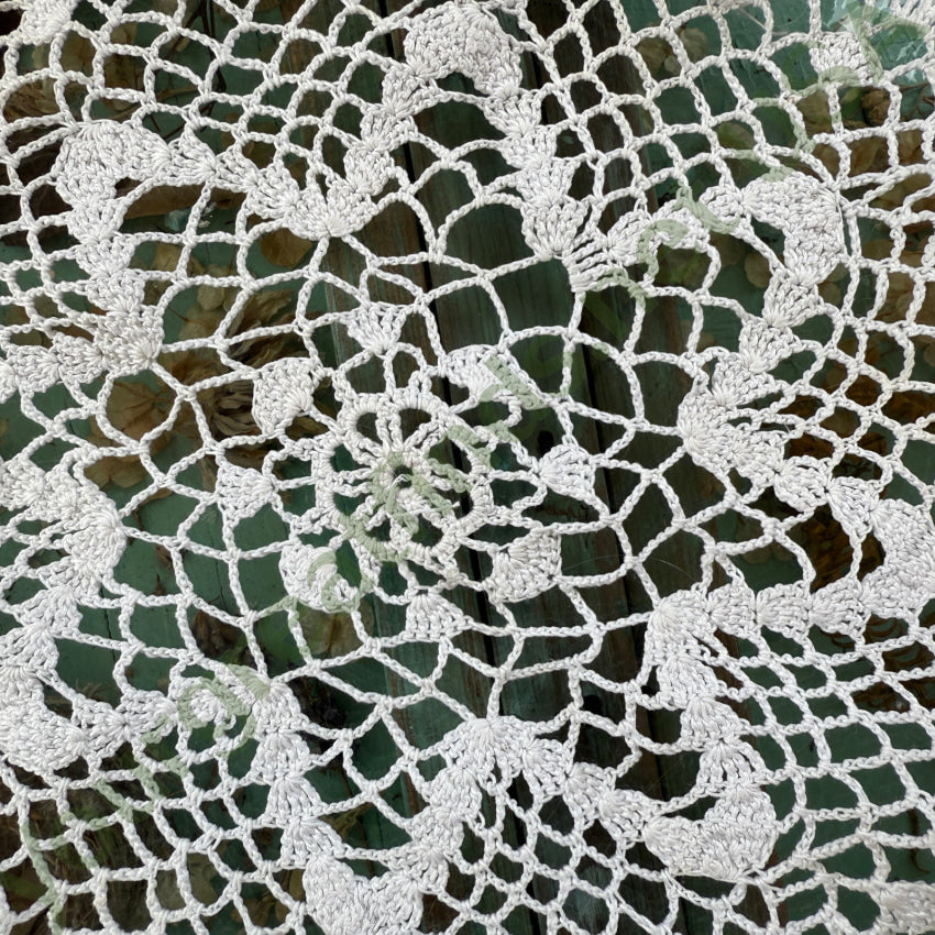Vintage Hand Crochet Doily doily