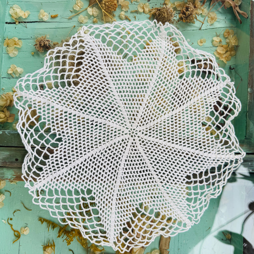 Vintage Hand Crochet Doily doily