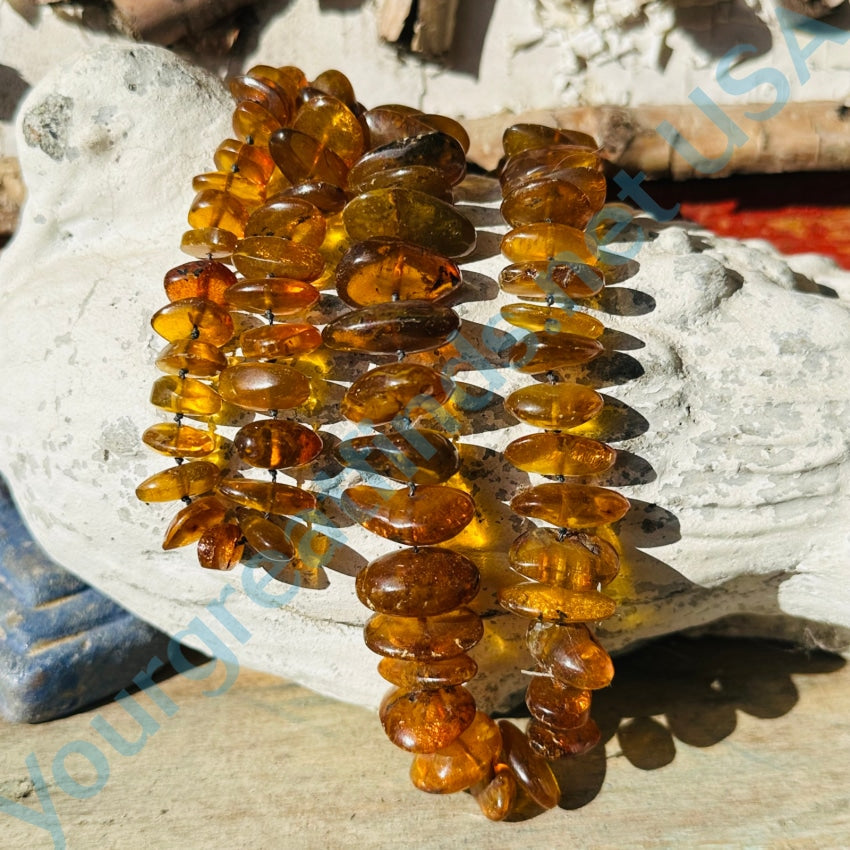 Hot Amber Nugget Necklace