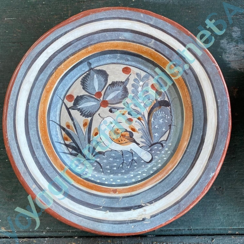 Vintage Handmade Tonola Mexican Pottery Charger Plate Yourgreatfinds