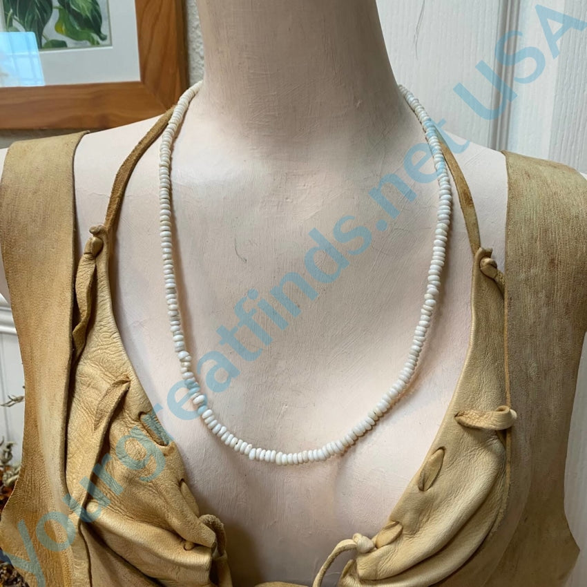 Vintage Hawaiian Puka Shell Necklace 24