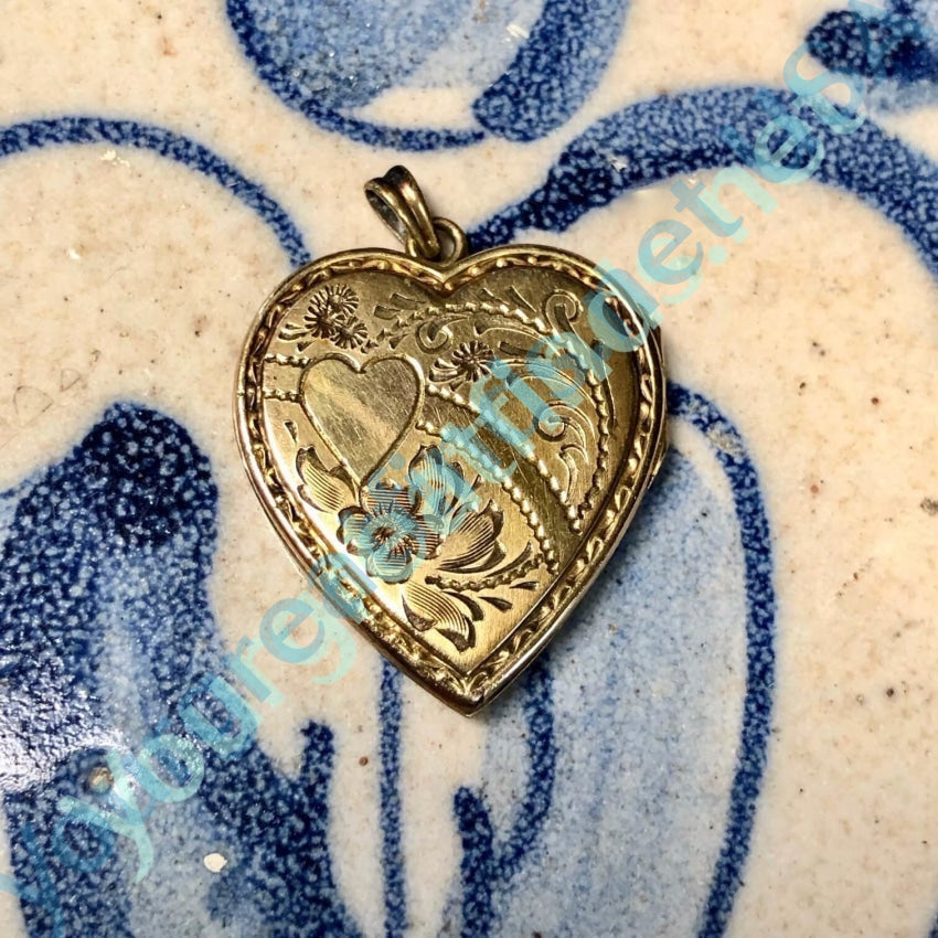 Vintage Hayward 1/20 12k GOld Filled Heart Locket Pendant Yourgreatfinds