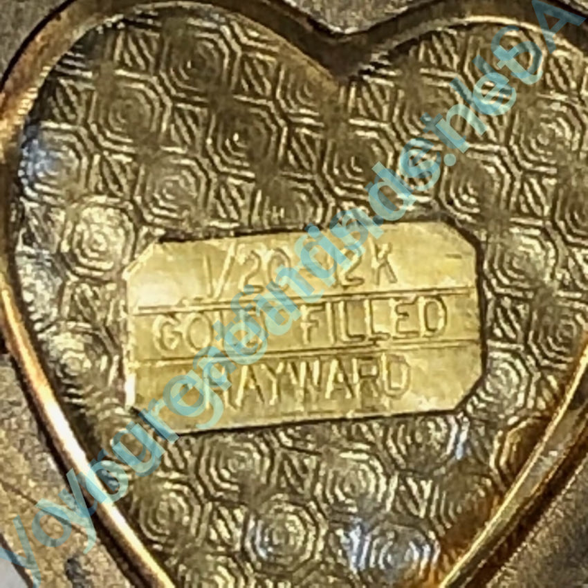 Vintage Hayward 1/20 12k GOld Filled Heart Locket Pendant Yourgreatfinds