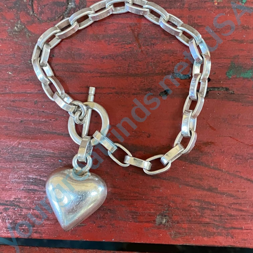 Heavy Sterling Silver Bracelet - Jewelry