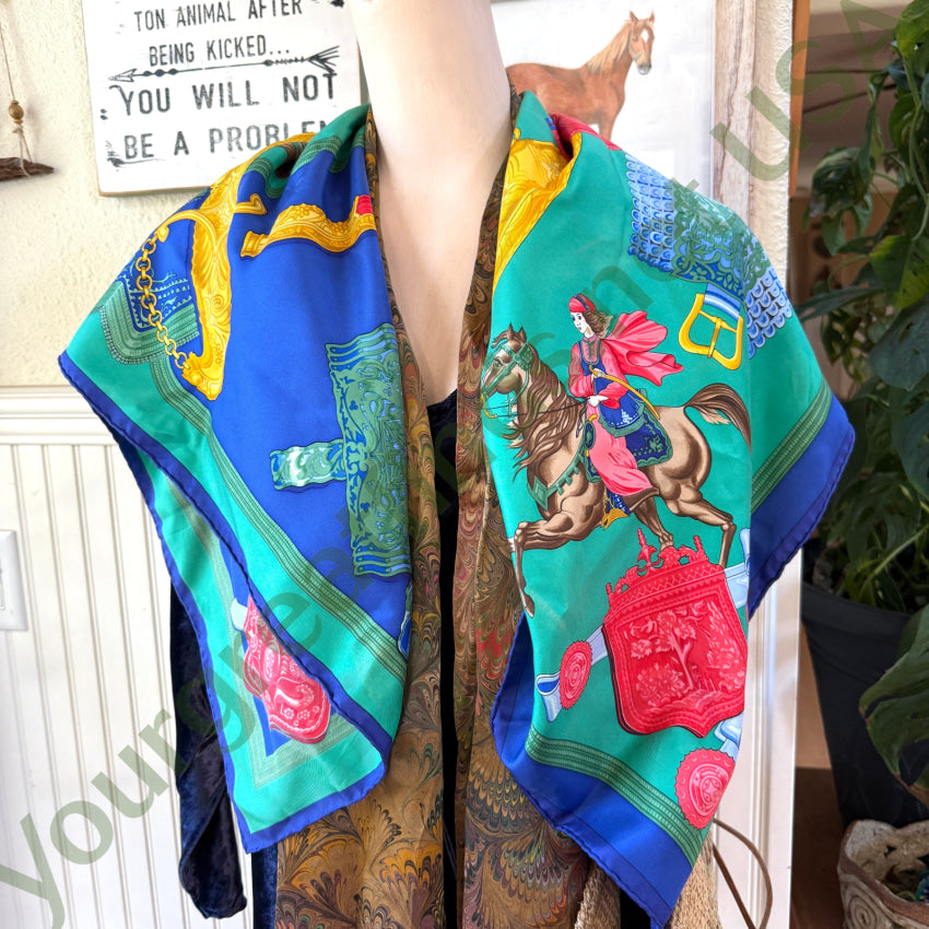 Vintage Hermés Silk Scarf “Hommage a L'Amite Franco-Hellenique