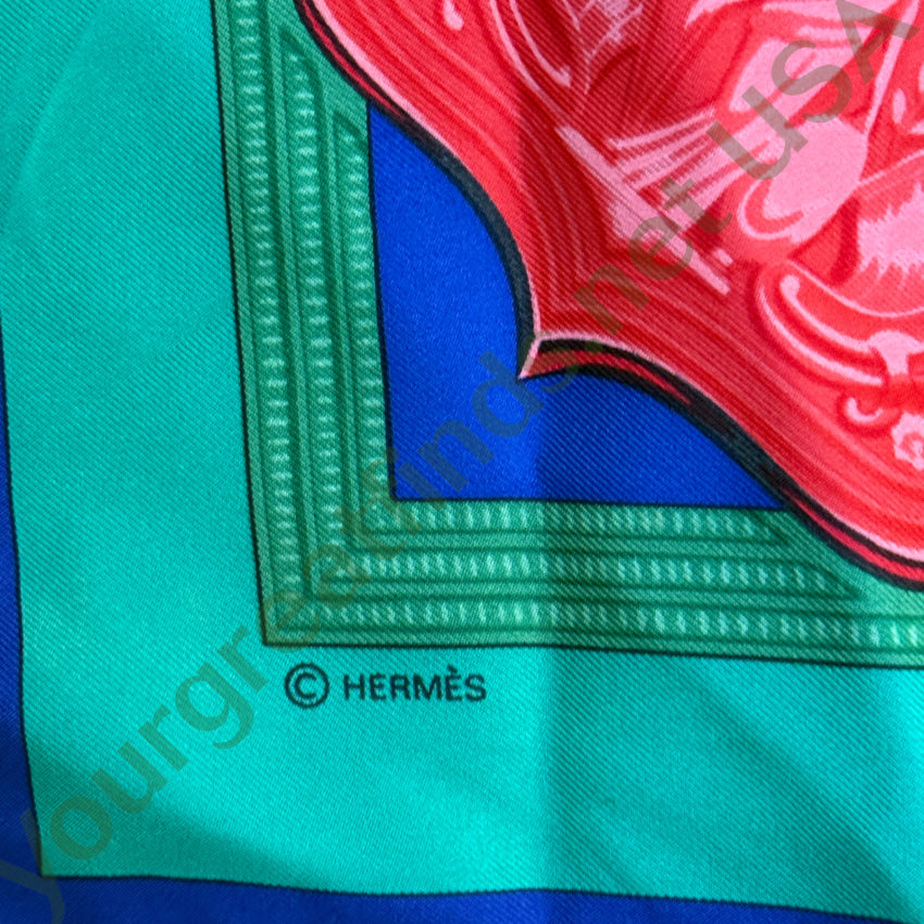Vintage Hermés Silk Scarf “Hommage A L’amite Franco-Hellenique” Scarf
