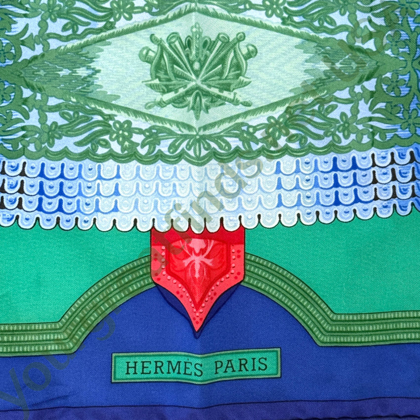 Vintage Hermés Silk Scarf “Hommage A L’amite Franco-Hellenique” Scarf