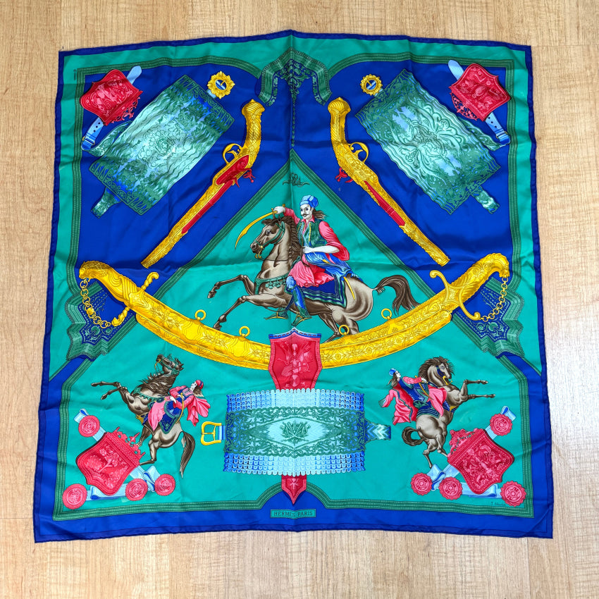 Vintage Hermés Silk Scarf “Hommage A L’amite Franco-Hellenique” Scarf