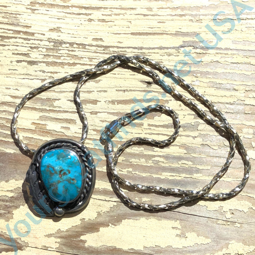 Vintage Turquoise shops Pin/Necklace