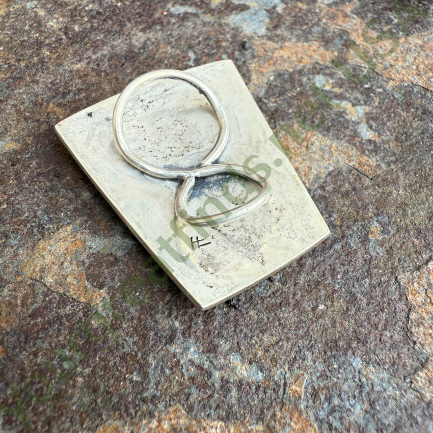 Vintage Hopi Sterling Silver Corn Plant Bolo Handkerchief Slide bolo handkerchief slide