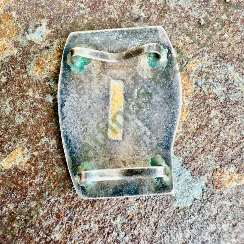 Vintage Hopi Sterling Silver & Turquoise Peyote Bird Bolo Handkerchief Slide bolo handkerchief slide