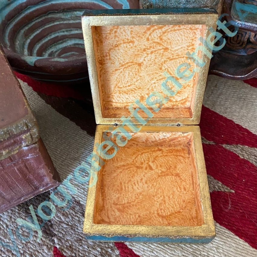 Vintage Italian Florentine Wooden Bracelet Box Yourgreatfinds