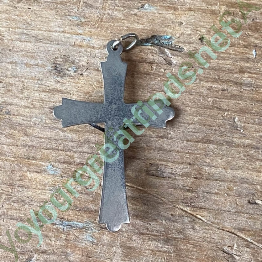 Vintage Italian Silver Crucifix Pendant Yourgreatfinds