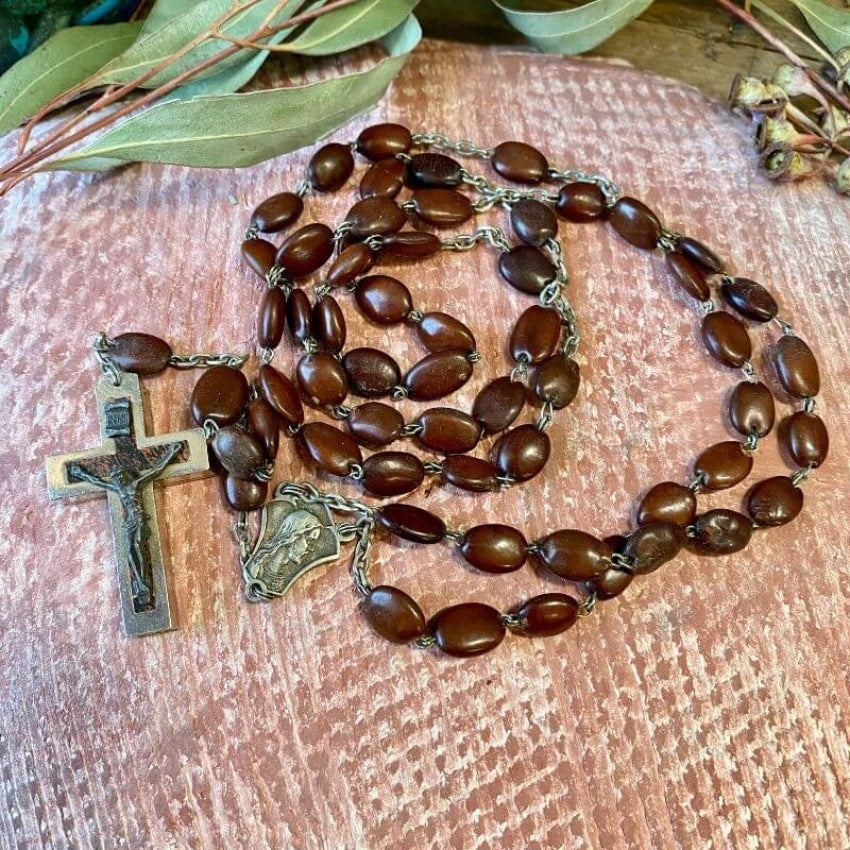 Vintage Italian Spina Christi Rosary with Reliquary Crucifix Yourgreatfinds
