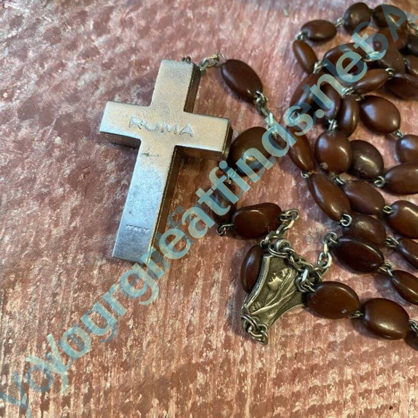 Vintage Italian Spina Christi Rosary with Reliquary Crucifix Yourgreatfinds
