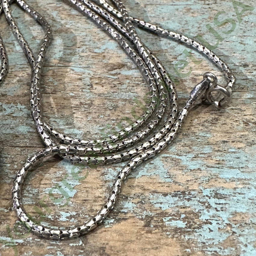 Vintage Large Sterling Silver Devotional Necklace
