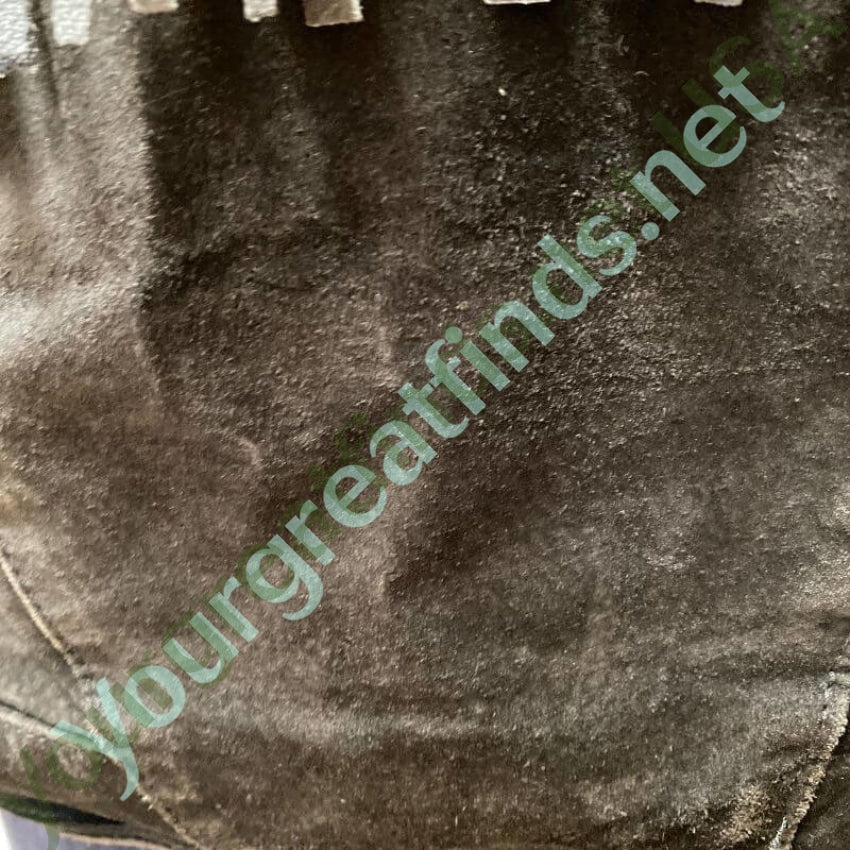 Vintage Learsi Black Suede Leather Jacket with Fringe Details Yourgreatfinds