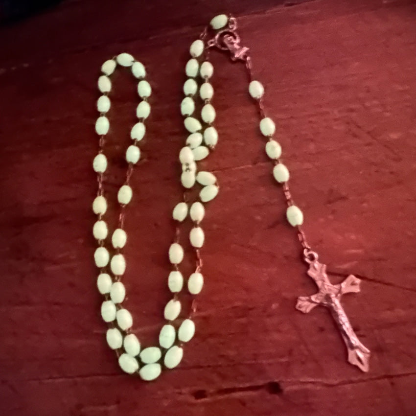 Vintage Luminous Glow In The Dark Rosary