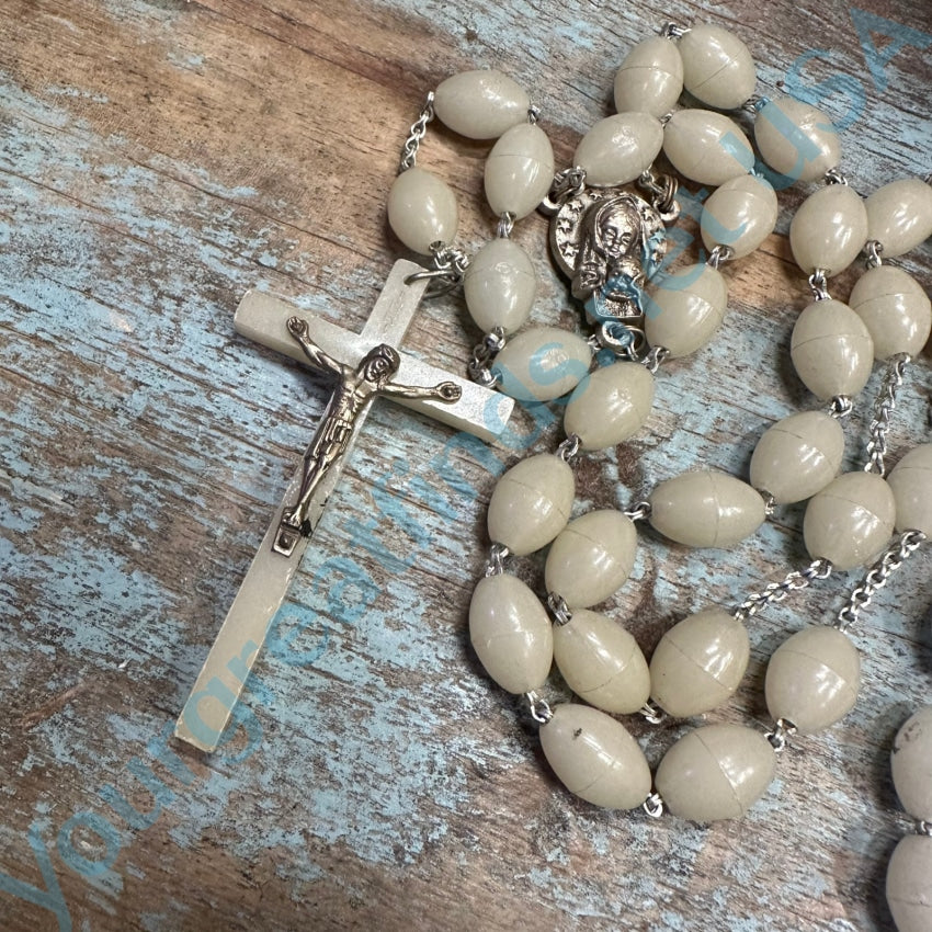 Vintage Luminous Glow In The Dark Rosary