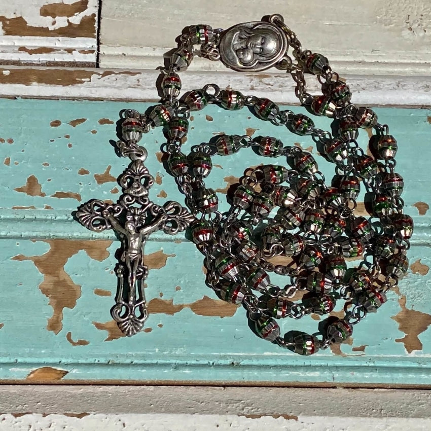 Vintage Metal Mexican Rosary Yourgreatfinds