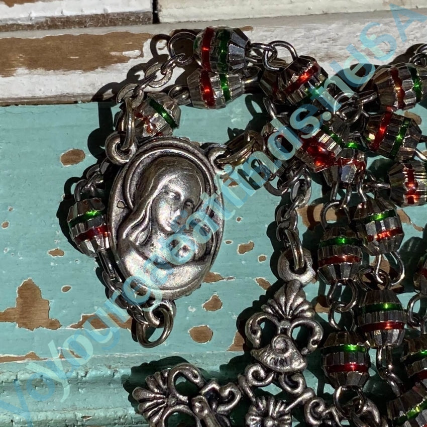 Vintage Metal Mexican Rosary Yourgreatfinds