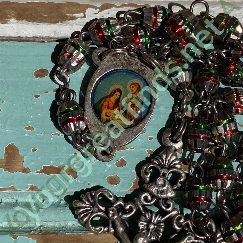 Vintage Metal Mexican Rosary Yourgreatfinds