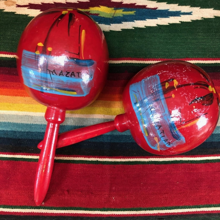 Vintage Mexican Maracas Made of Gourds Yourgreatfinds