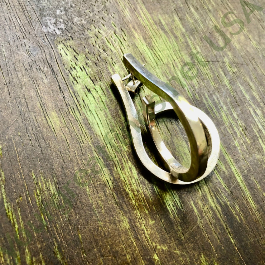 Vintage Mexican Maricela Sterling Silver Pierced Earrings