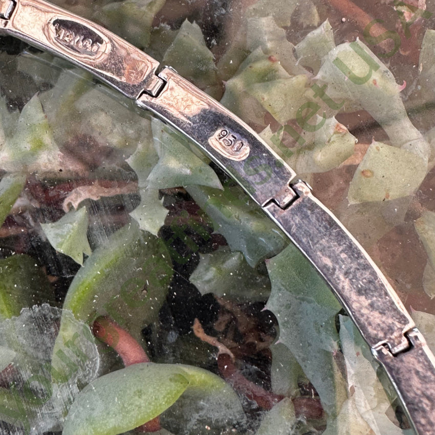 Vintage Mexican Sterling Silver 950 Fine Sterling Silver & Opal