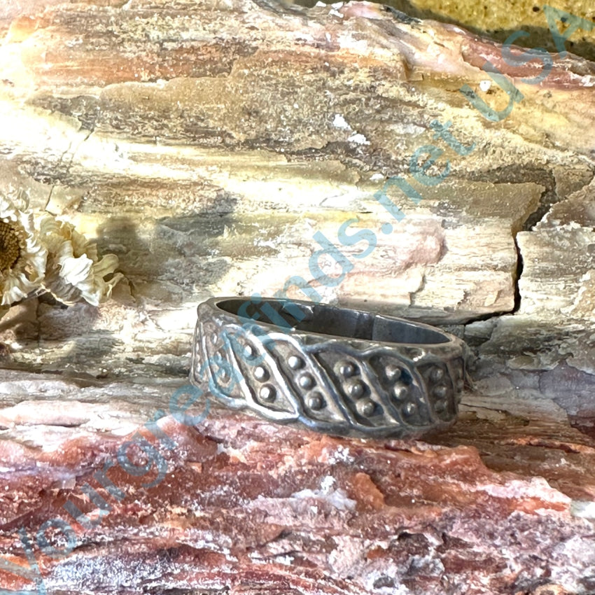 Vintage Mexican Sterling Silver Band Ring Size 6