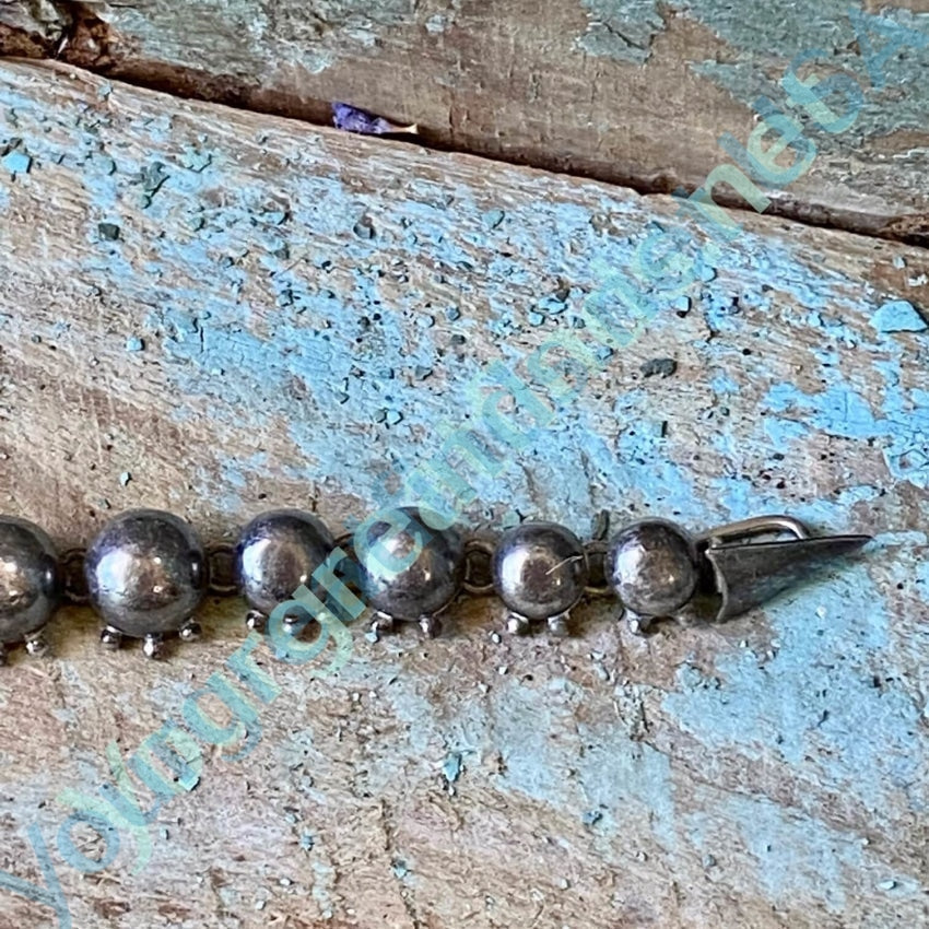 Vintage Mexican Sterling Silver Caterpillar Pin Green Jade Yourgreatfinds