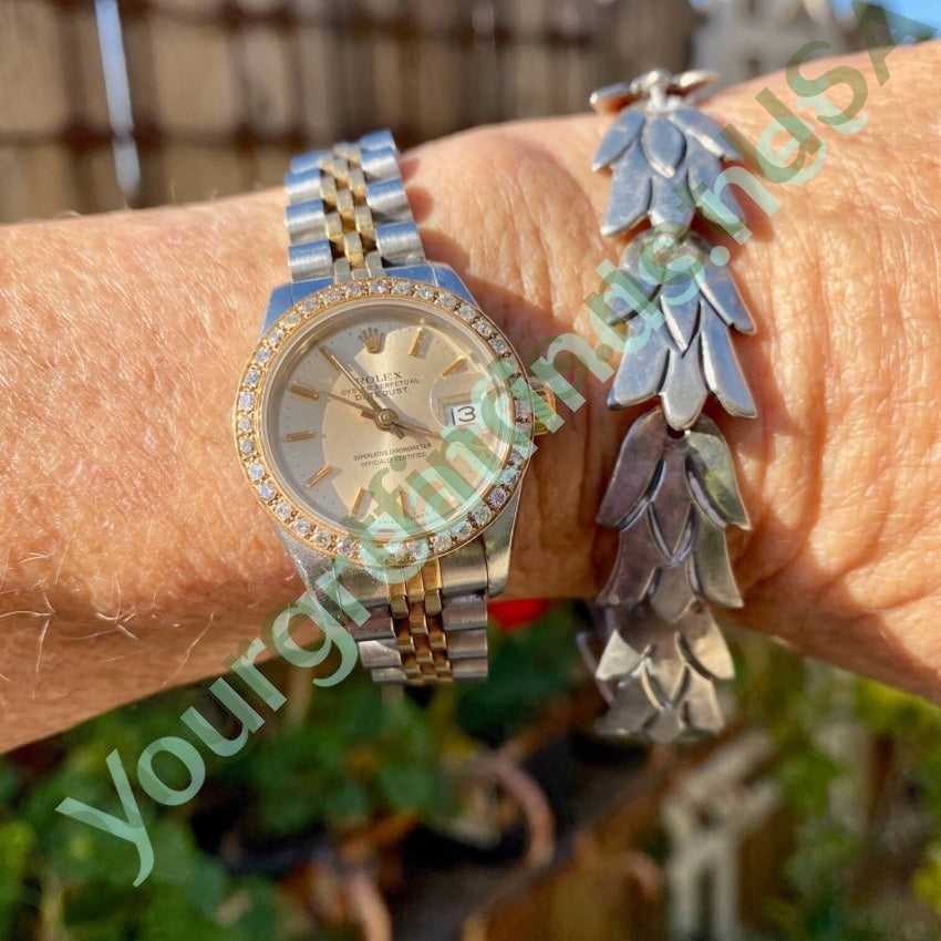 Vintage Mexican Sterling Silver Flower Petal Bracelet Yourgreatfinds