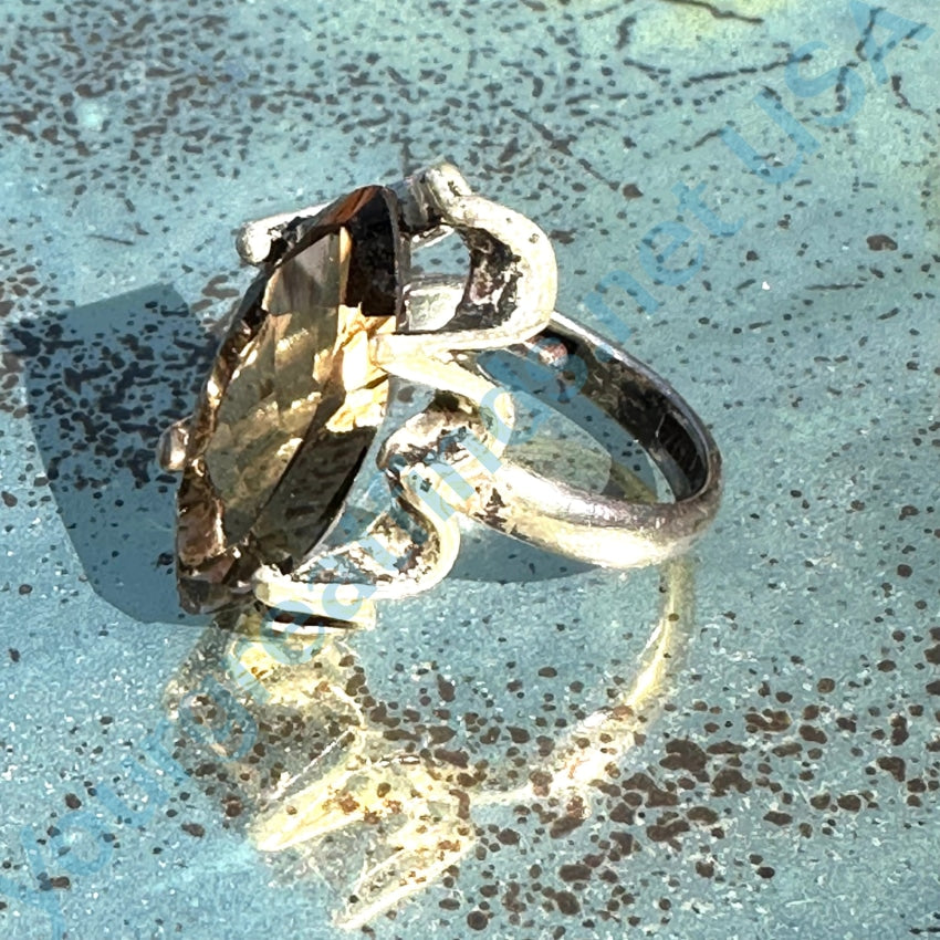 Vintage buy Sterling Silver Citrine Ring