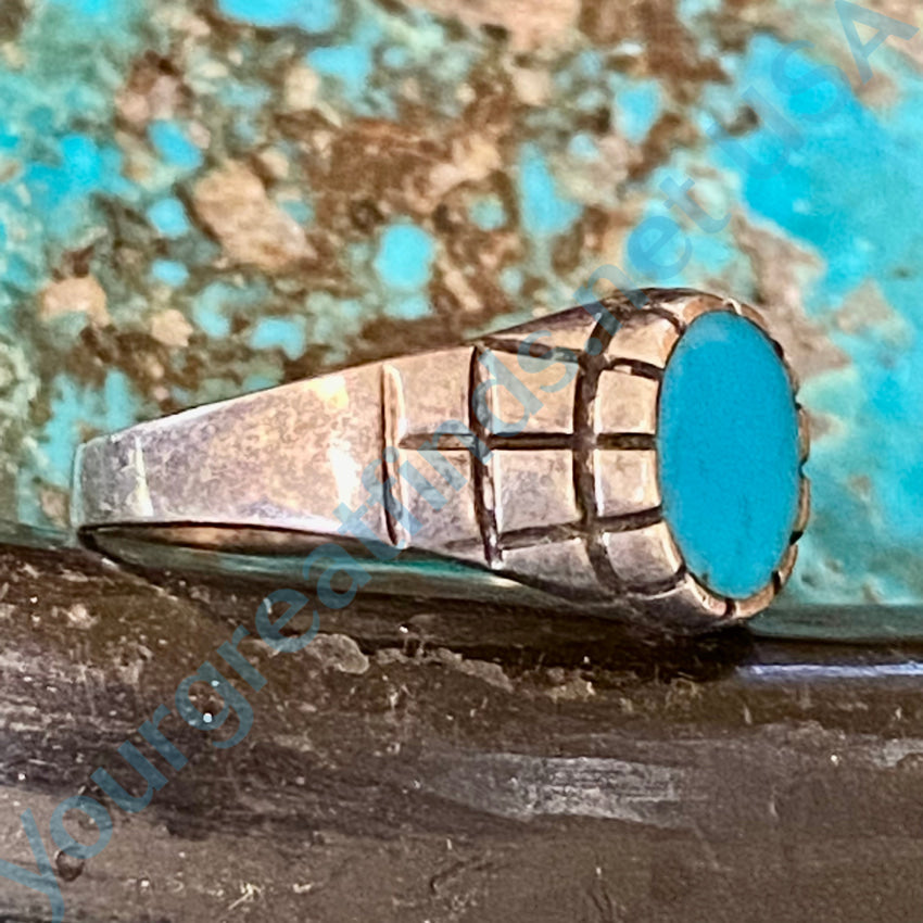 VTG MÉXICO outlet STERLING SILVER TURQUOISE RING #227