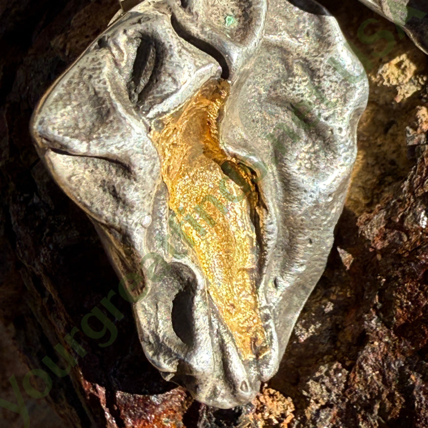 Vintage Mid-Century Modern Brutalist Clip On Earrings earrings