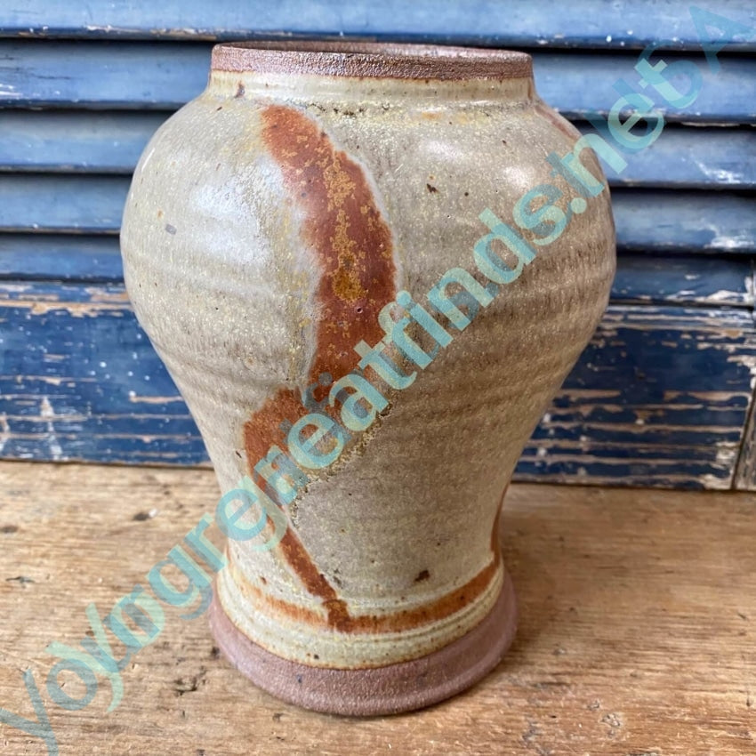 Vintage Mid-Century Studio Stoneware Pottery Vase Yourgreatfinds