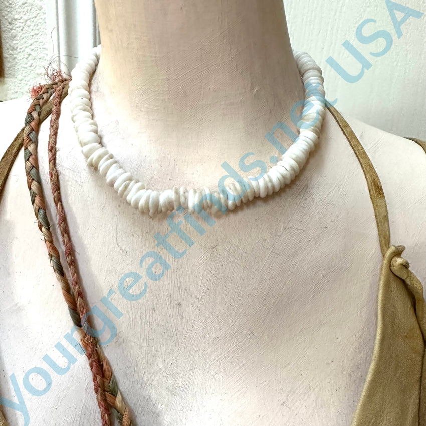 Natural High Grade Hawaiian Puka Shell Choker Necklace Necklace