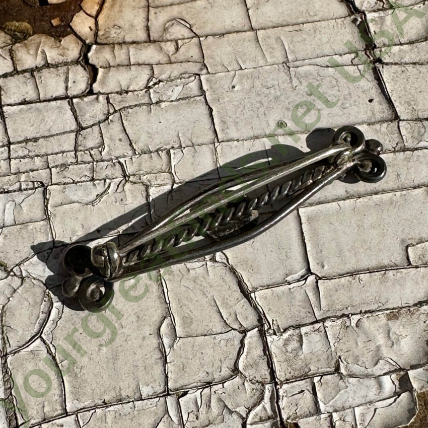 Vintage Navajo Arrow Bar Pin Sterling Silver Fred Harvey