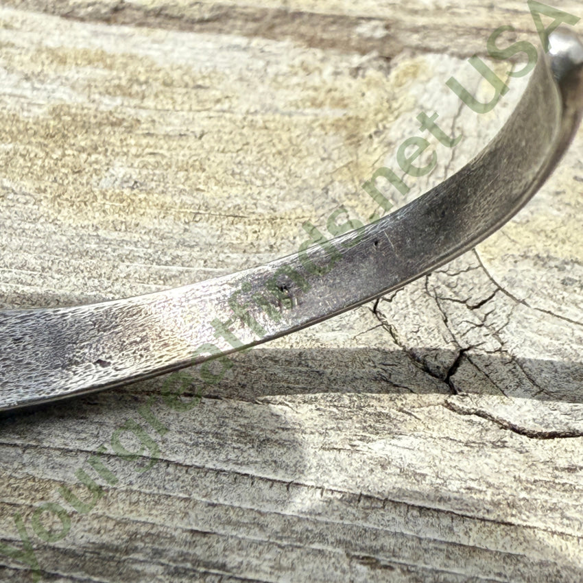 Vintage Navajo Bracelet Sterling SIlver & Inlay Turquoise bracelet