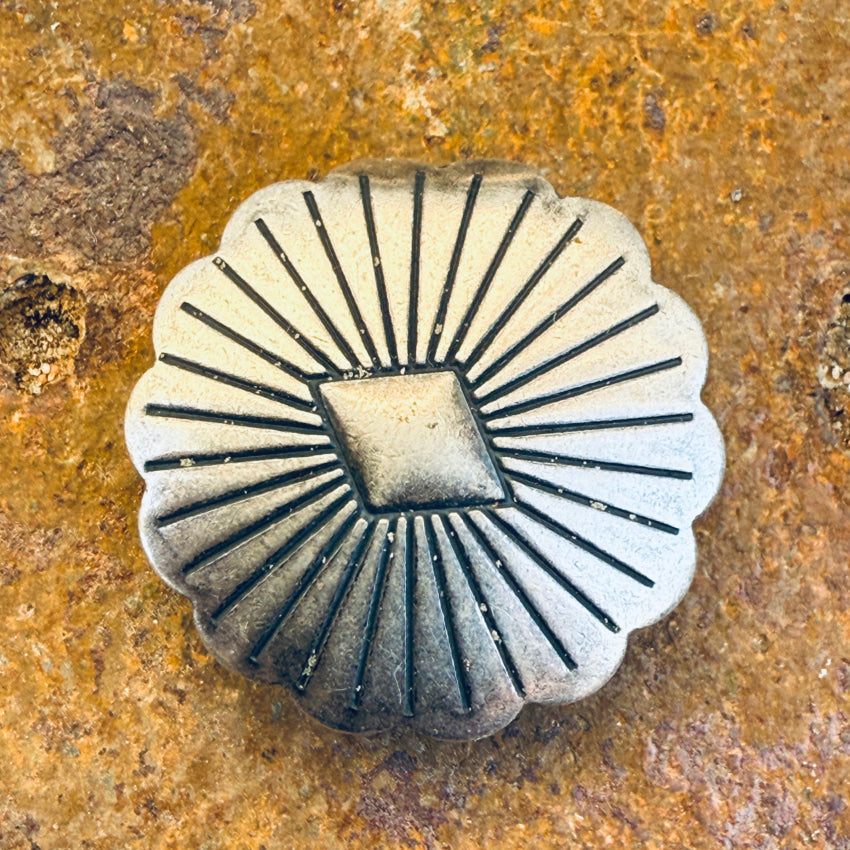 Vintage Navajo Button Cover Sterling Silver Concho More Available button cover