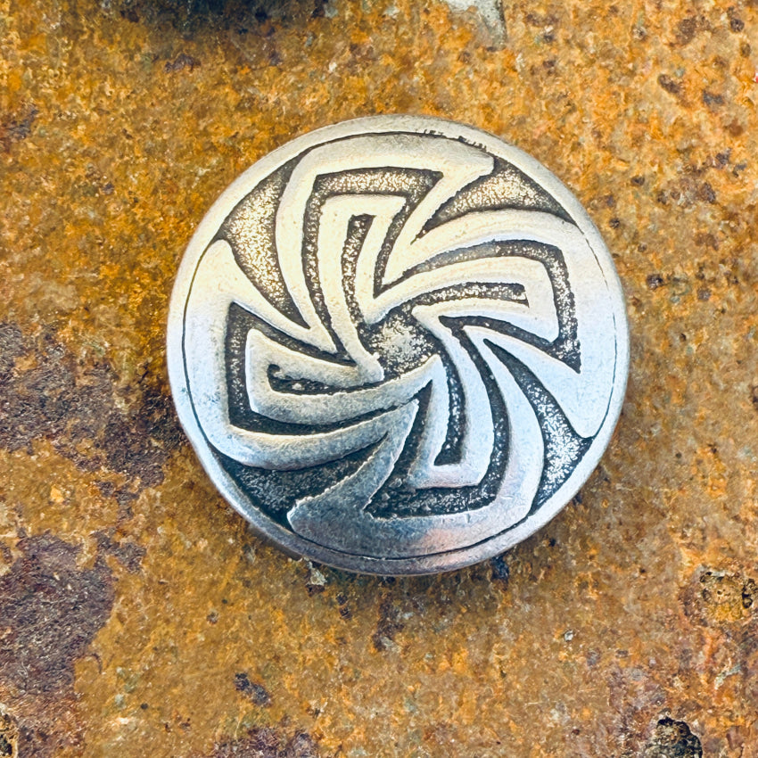Vintage Navajo Button Cover Sterling Silver Concho More Available button cover