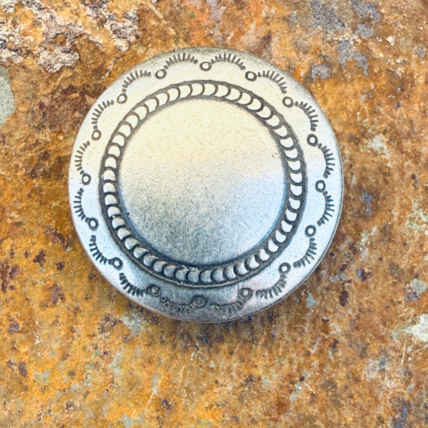 Vintage Navajo Button Cover Sterling Silver Concho More Available button cover