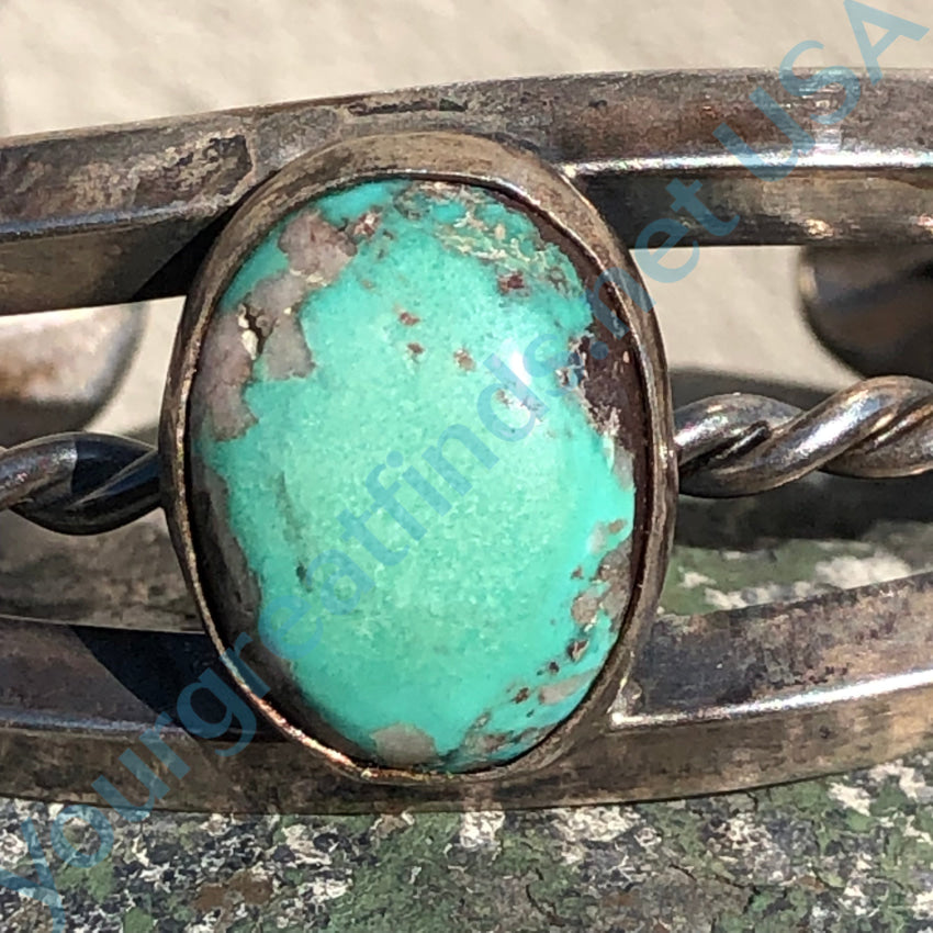 Vintage Navajo Cripple Creek Turquoise Cuff Bracelet