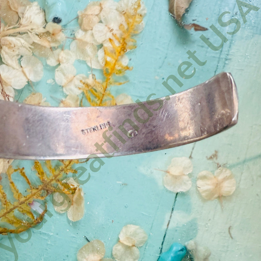 Vintage Navajo Cuff Bracelet Stamped Garrison Boyd bracelet