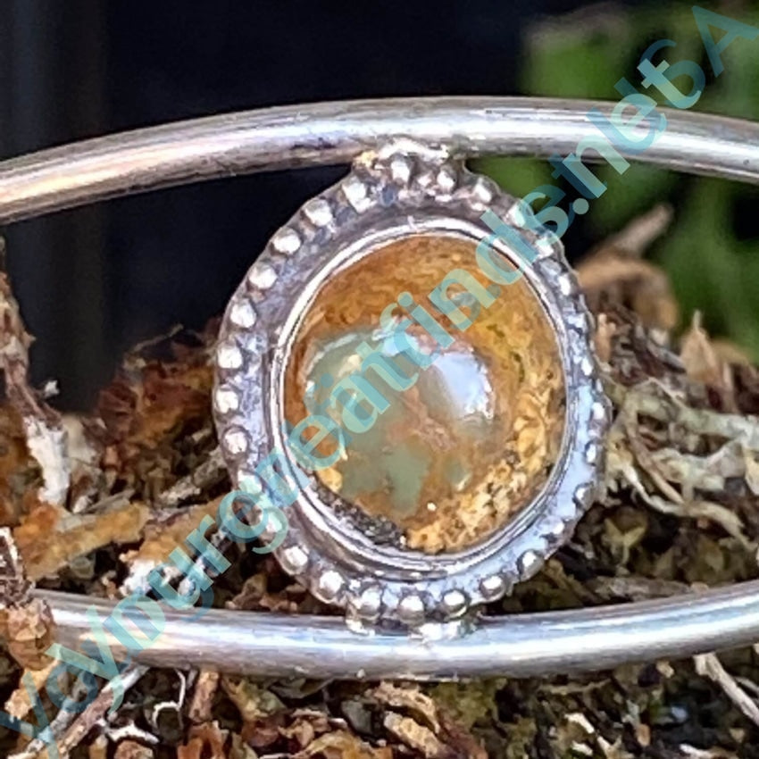 Vintage Navajo Cuff Bracelet with Boulder Turquoise Sterling Silver Yourgreatfinds