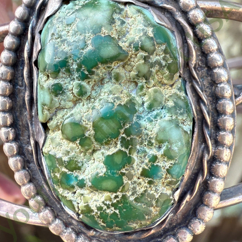 Vintage Navajo Green Seafoam Turquoise Cuff Bracelet bracelet