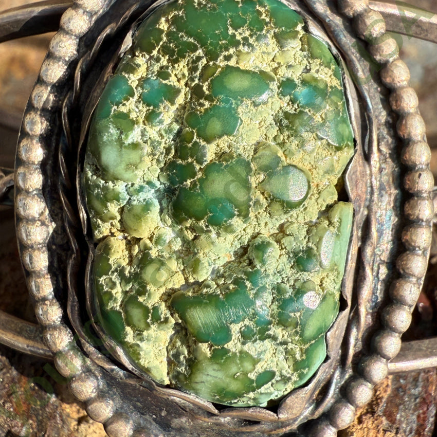 Vintage Navajo Green Seafoam Turquoise Cuff Bracelet bracelet