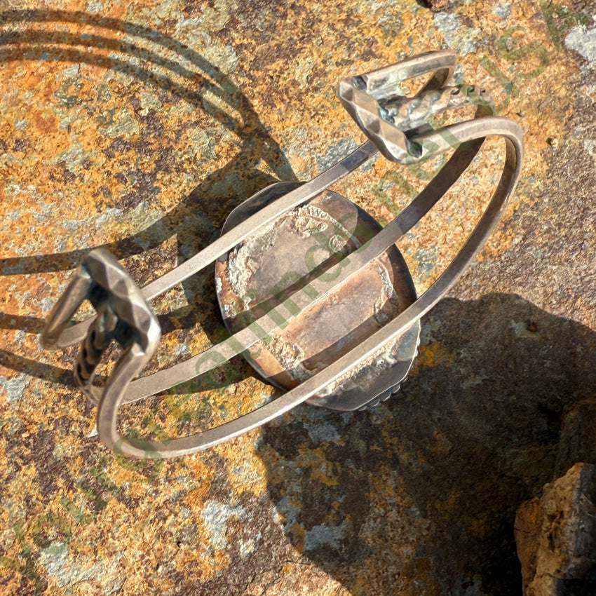 Vintage Navajo Green Seafoam Turquoise Cuff Bracelet bracelet